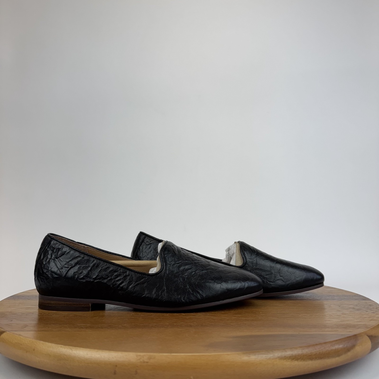 New Womens Vionic Willa Ii Black Soft Leather Comfort Casual Loafers Size 6 Nwob